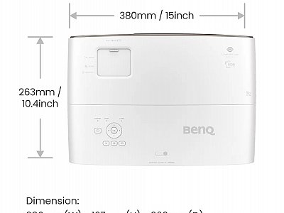 ▷ BenQ W2710i videoproiettore Proiettore a raggio standard 2200 ANSI lumen  DLP 2160p (3840x2160) Compatibilità 3D Bianco