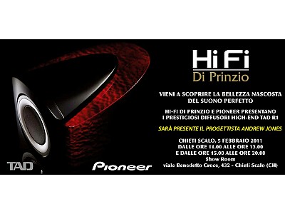 PRESENTAZIONE PIONEER TAD R1