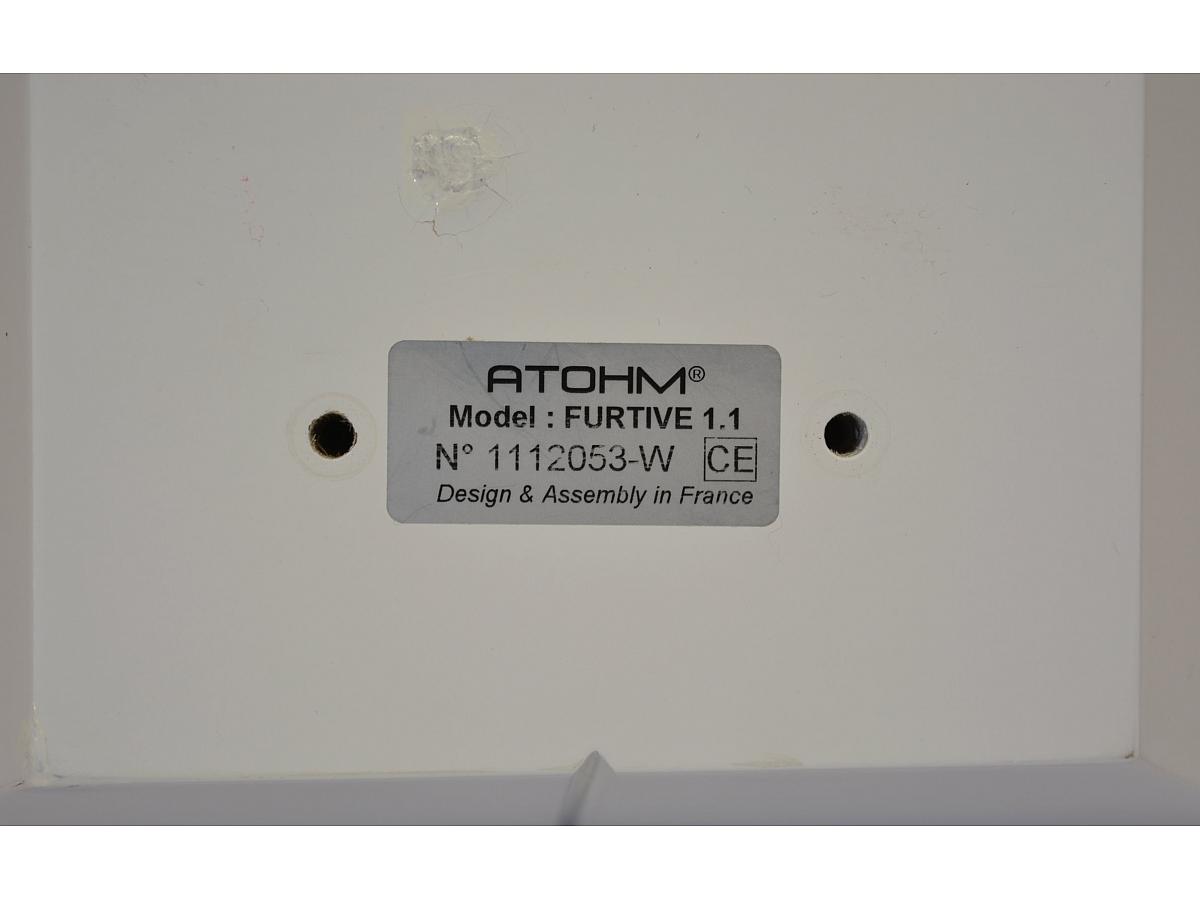 ATOHM FURTIVE 1-1 Enceinte murale HiFi 120W / 6 Ohm Blanc (Unité