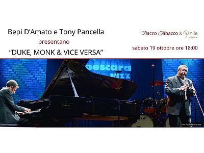 Bepi D’Amato e Tony Pancella a Bacco Tabacco